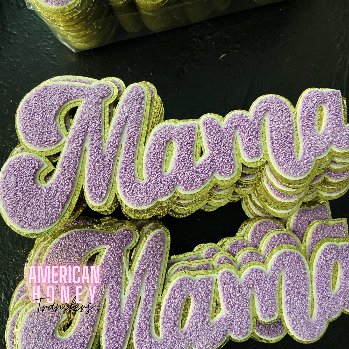 MAMA CHENILLE PATCH - LILAC