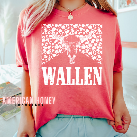 LEOPARD WALLEN WHITE (SCREEN PRINT)